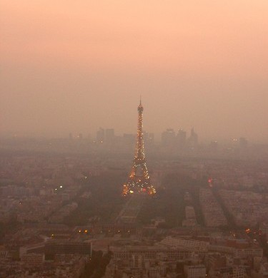 tour Eiffel vista da tour Montparnasse