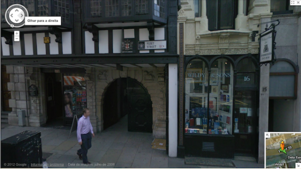 Entrada oara Temple Church - Fleet Street- Londres