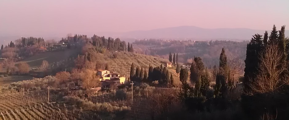 Colina de San Gimignano-Toscana-Itália