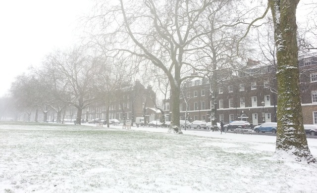 Neve em Londres 2013