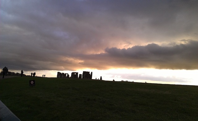 Chegando a Stonehenge