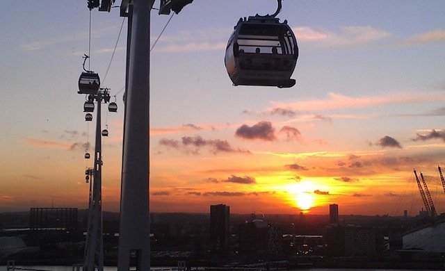 Por do sol - Emirates Cable Car