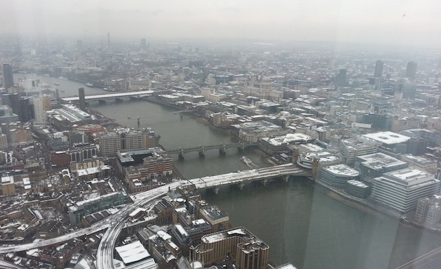 St Paul's Cathedral, Millenium Bridge - The view From The Shard