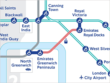 Emirates Cable Car -Mapa