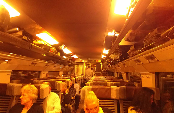 Eurostar - Interior do trem