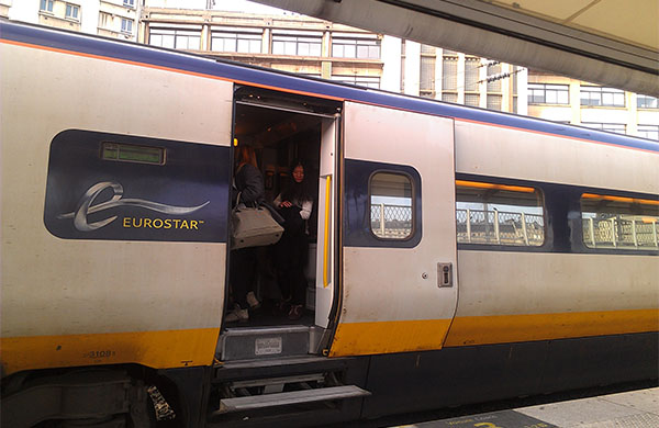 Eurostar porta de entrada/escada