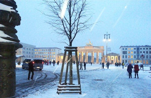 Brandenburg Tor - Domingo debaixo de Neve 