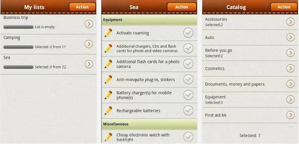 Packthesuitecase - applicativo de viagem para Android