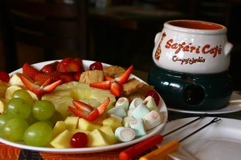 Safari Restaurante e Bar- fondue de chocolate