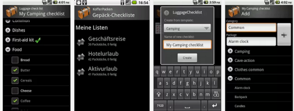  LuggageChecklist - applicativo de viagem para Android