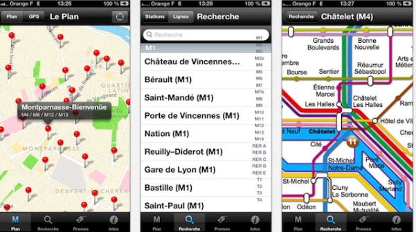 Metro Paris - Aplicativo para iPhone