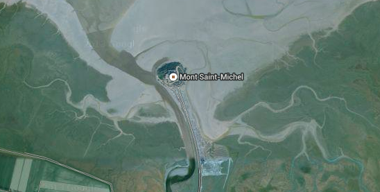 Mapa Mont St Michel