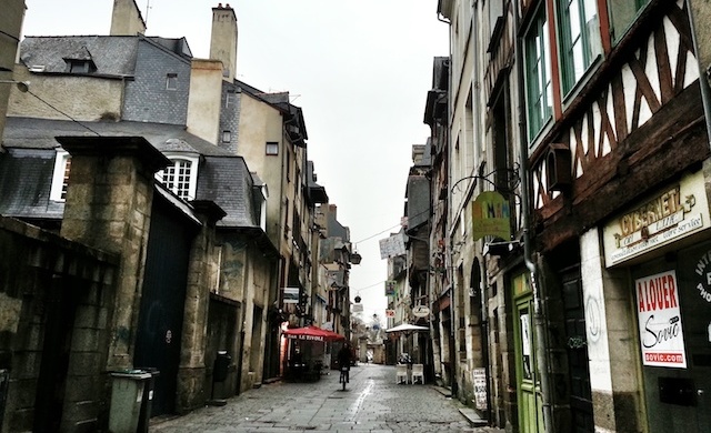Rua do Centro Histórico de Rennes