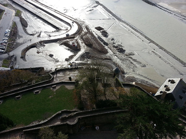 Mont St Michel - vista das muralhas 