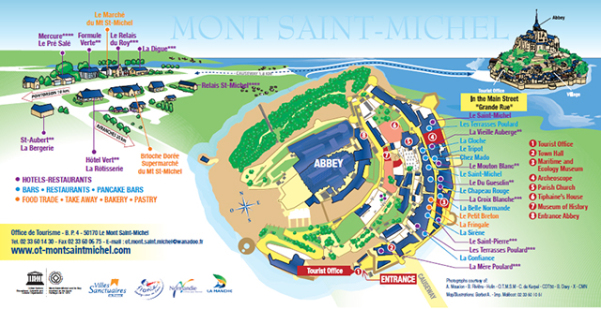 mapa Mont St Michel