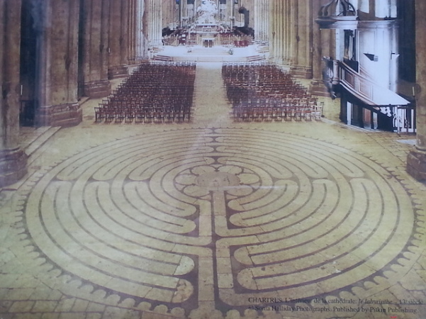 Foto do Labirinto de Chartres
