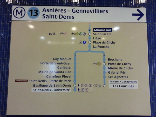 Metrô - Ligne 13- Basilique de Saint Denis