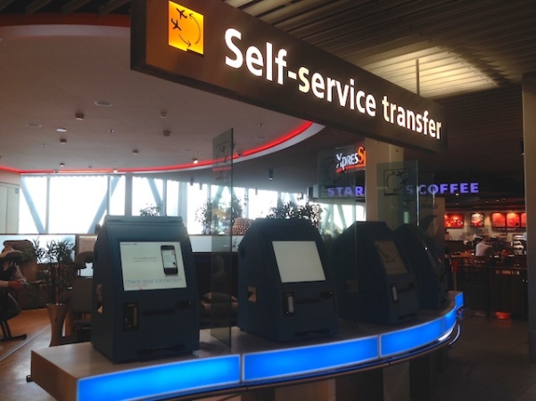 Self-service transfer - Shiphol