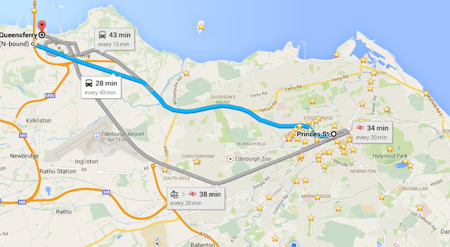 Mapa Edimburgo - South Queensgerry - Google Maps