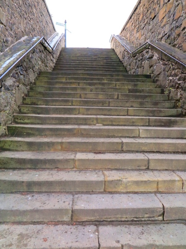 Escadaria para o Castelo de Stirling