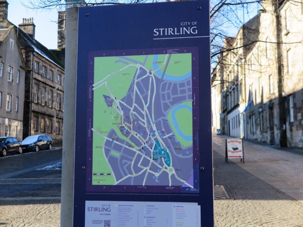 Mapa de Old Town Stirling - Escócia