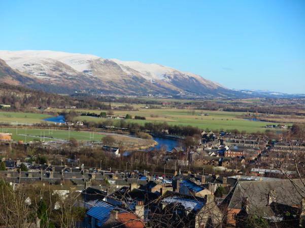 river Forth - Vista da esplanada de Stirling Castle