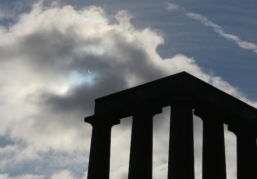 Solar Eclipse 2015 - National Monumento - Calton Hil - Edinburgh