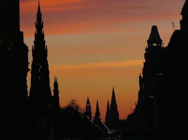 Princes Street - Edimburgo -Sunset