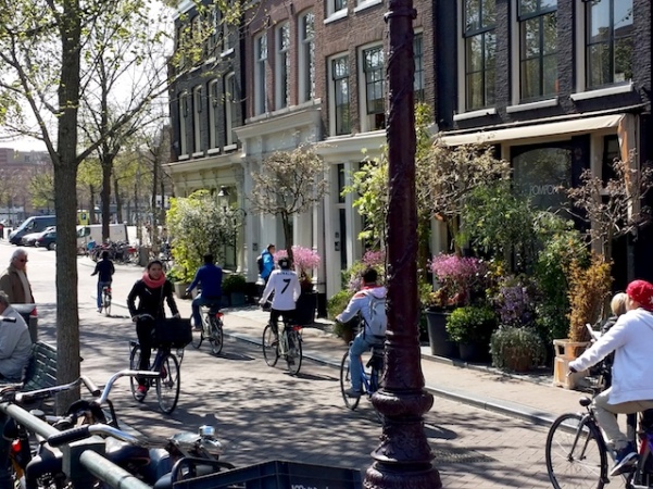 As bicicletas em Amsterdam