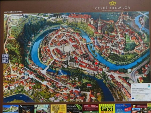 Mapa de Cesky Krumlov