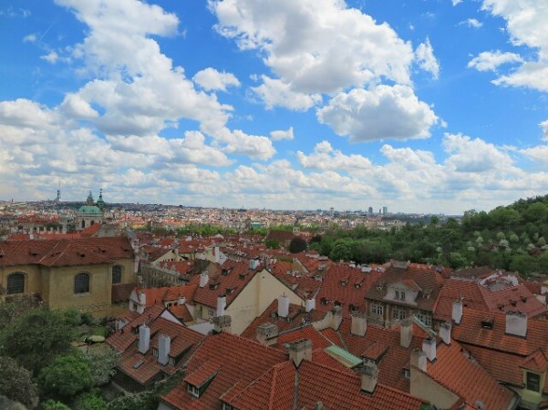 Telhados de Praga - Vista da região do Castelo