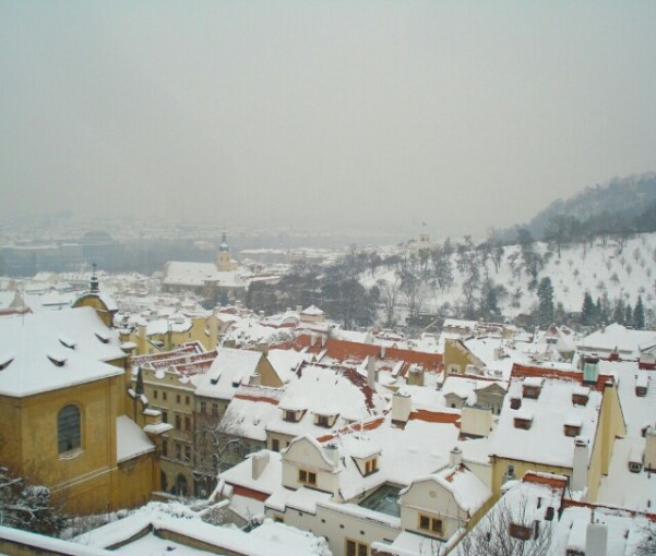Telhados de Praga - Vista da região do Castelo