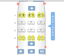 Mapa de Assentos da Executiva Tap