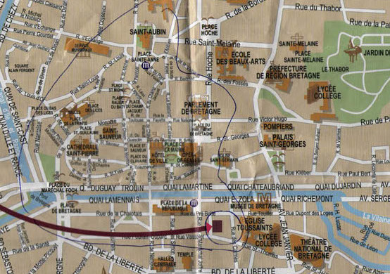 Map De Rennes Rennes, um tour pelo centro histórico | Mala de Rodinha e Nécessaire